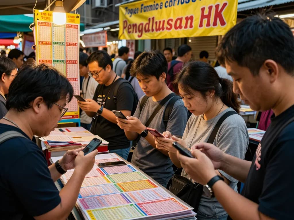 Pengeluaran HK results showcased at a vibrant Togel Hongkong market