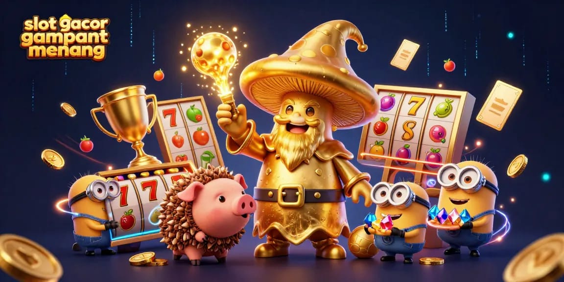 Engage with slot gacor gampang menang as golden mushroom wizard channels magic to win jackpots.