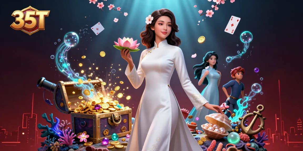 Win big at 35T with captivating slots and exciting jackpots in an immersive casino scene.