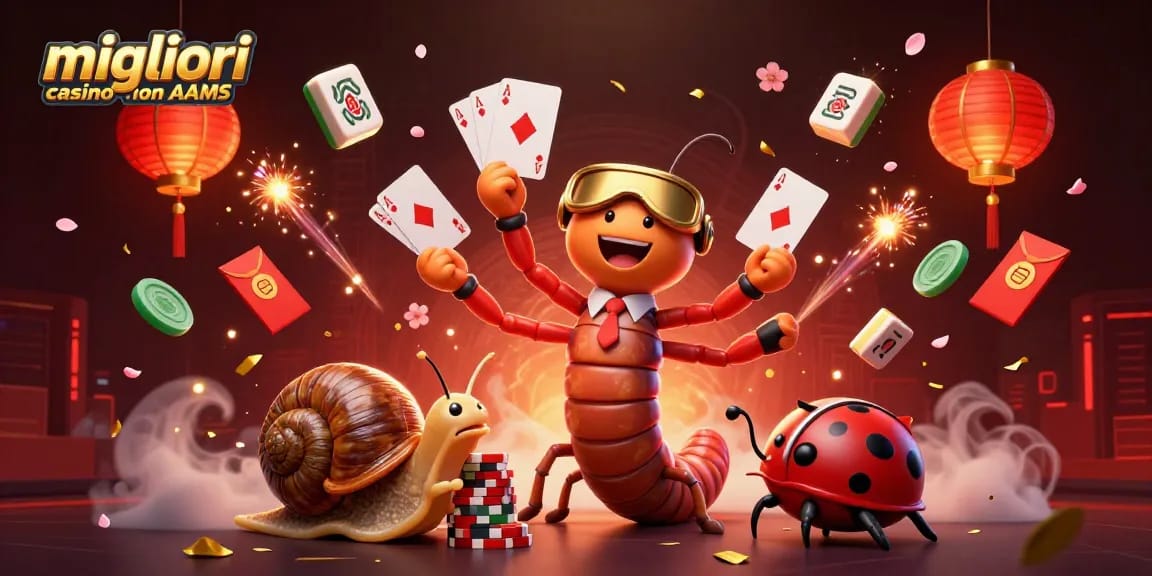 I migliori casino non AAMS offrono giochi da tavolo emozionanti e bonus generosi, rappresentati da un dealer millipede.