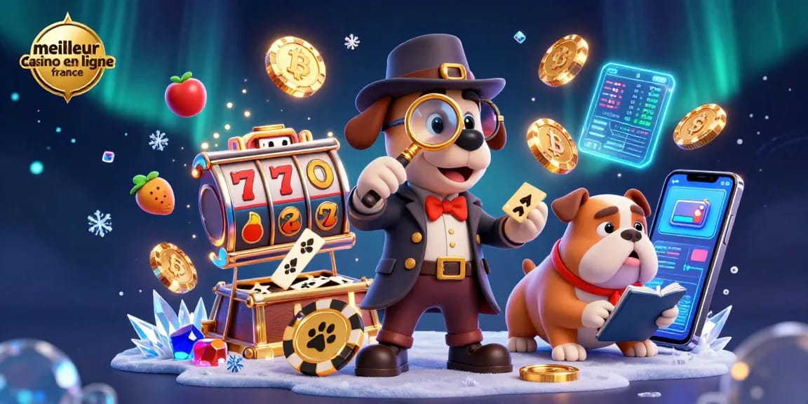 Découvrez le meilleur casino en ligne France avec une illustration 3D captivante, mettant en avant des éléments de jeu et des personnages animés.