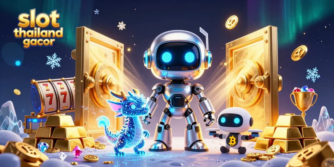 Win big with slot thailand gacor in this dynamic 3D illustration featuring vibrant casino elements.