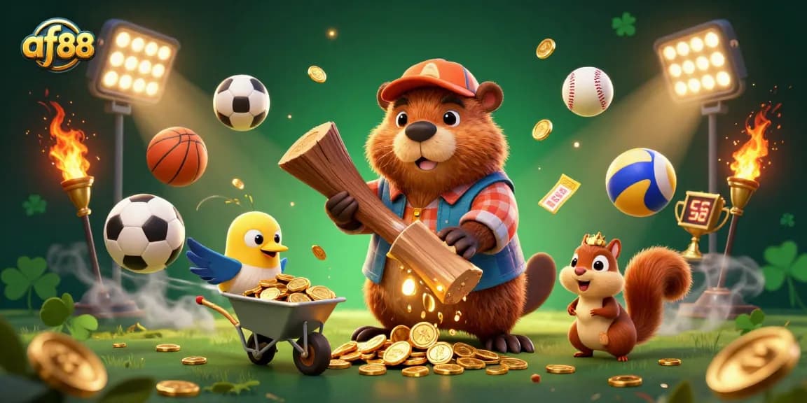 Experience winning strategies with af88 in a vibrant casino-themed illustration showcasing exciting gaming elements.
