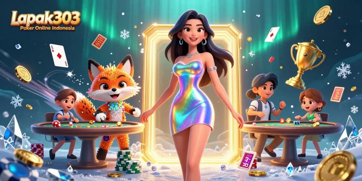 Experience exhilarating gameplay with Lapak303 Poker Online Indonesia, highlighting an immersive digital world of poker.