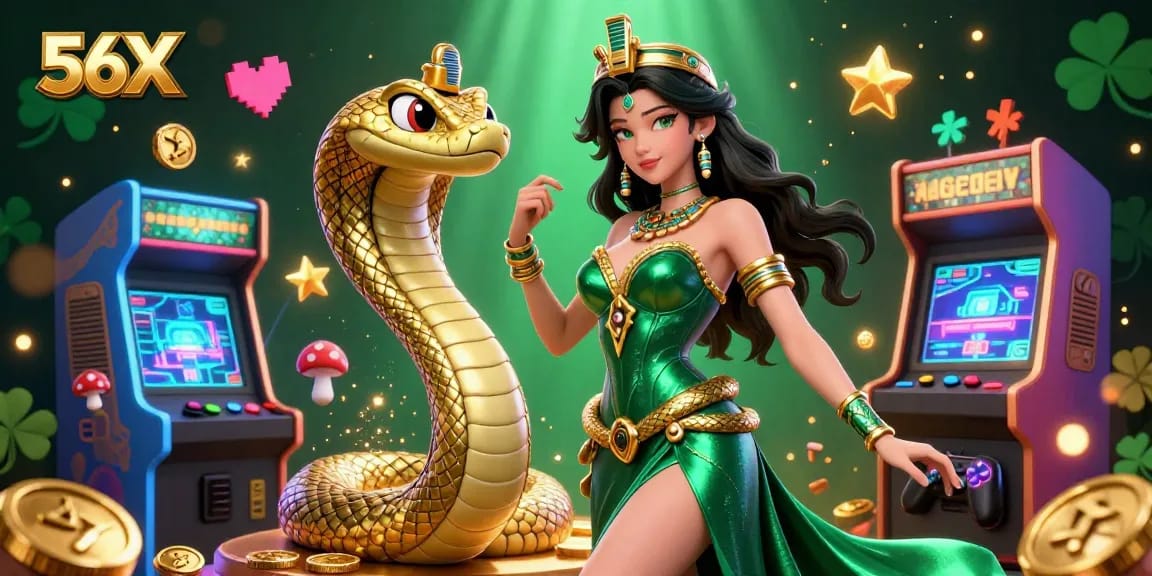Experience mesmerizing gameplay on 56X with vibrant games and incredible jackpots featuring dynamic characters.