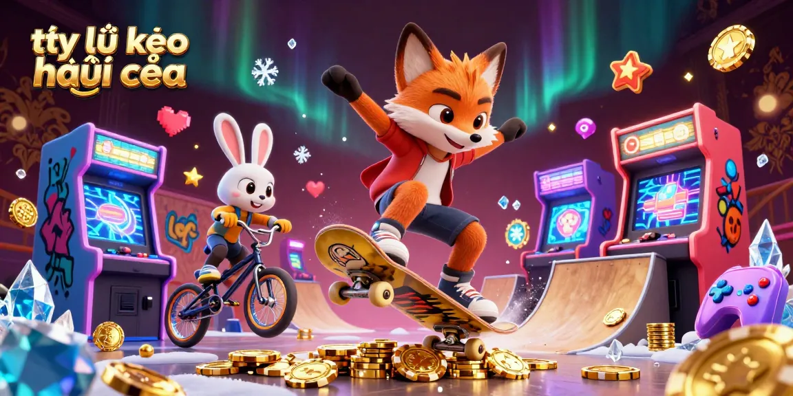 Engage with tỷ lệ kèo nhà cái through an exciting 3D cartoon scene of a fox and rabbit in a dynamic gambling environment.