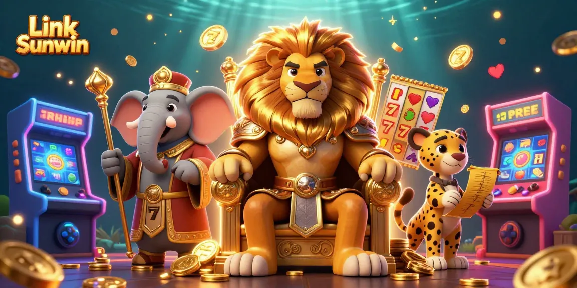 Experience thrilling gameplay with Link Sunwin in this colorful casino scene with character interactions.