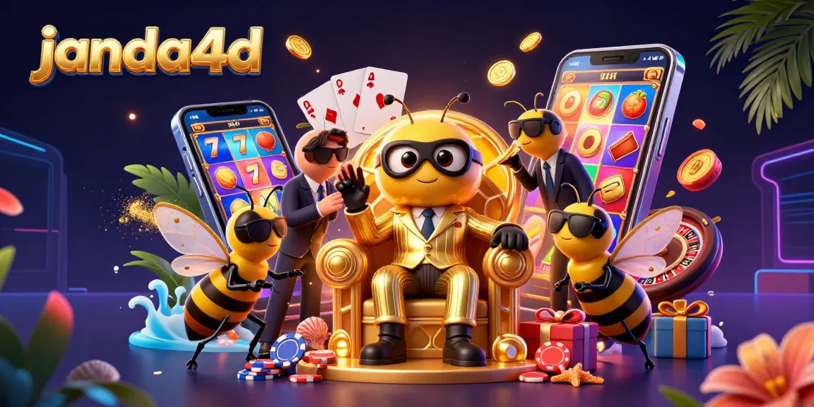 Janda4d menampilkan bos mob lebah dan elemen kasino terinspirasi slot yang memukau.
