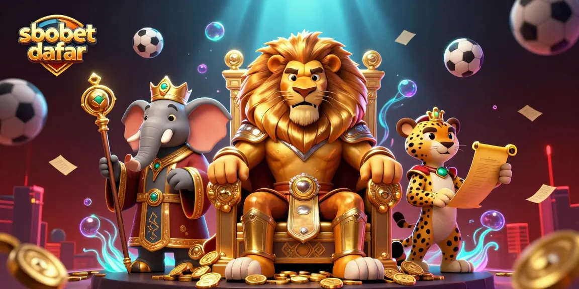 Engage in sbobet daftar with thrilling sports betting action illustrated in vibrant 3D art.