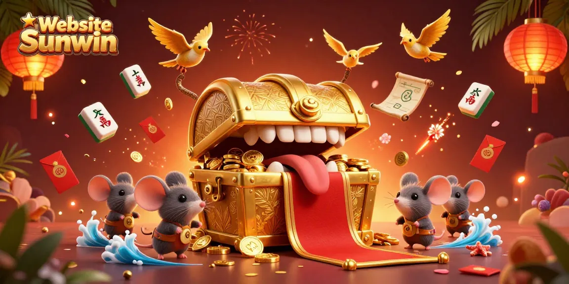 Experience excitement with Website Sunwin in this vivid 3D casino treasure scene