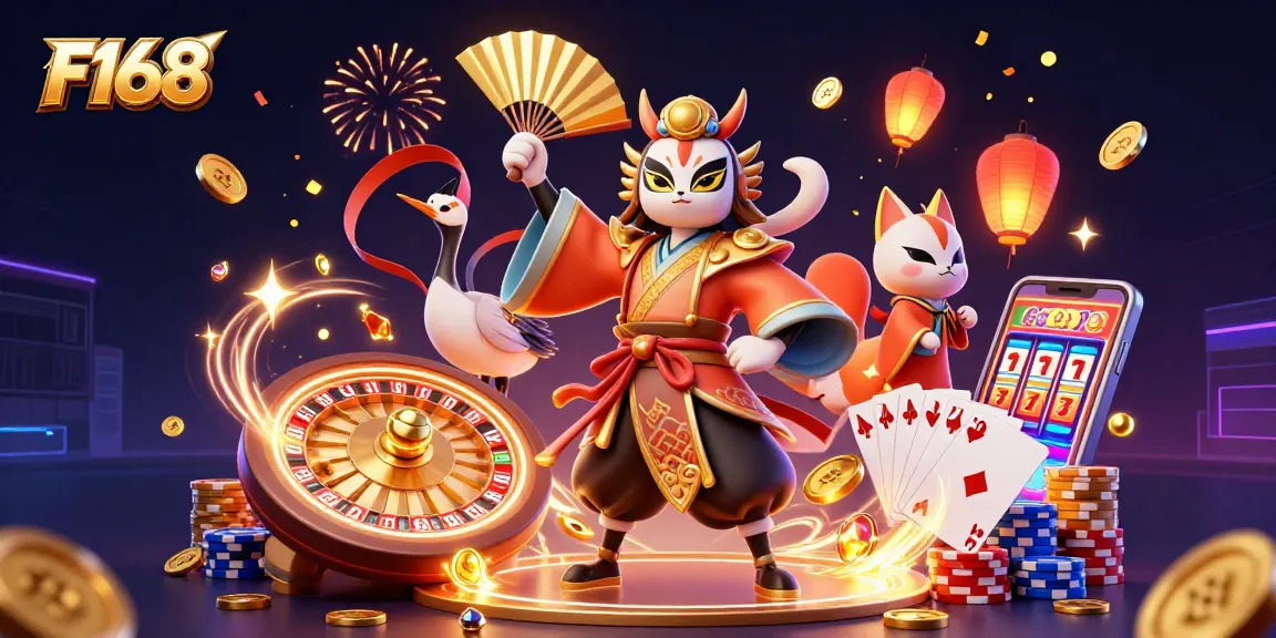 Experience the thrilling world of F168 with kabuki warrior and enchanting gaming elements.