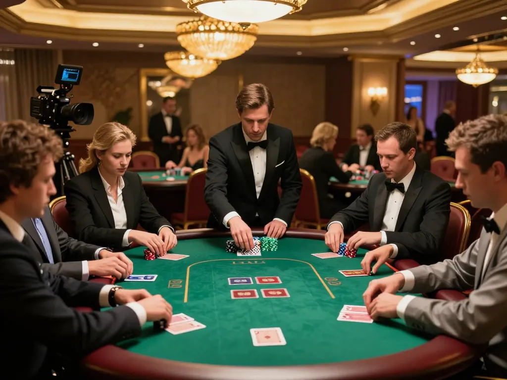 Players actively strategizing their moves during a poker game at 92slot casino.