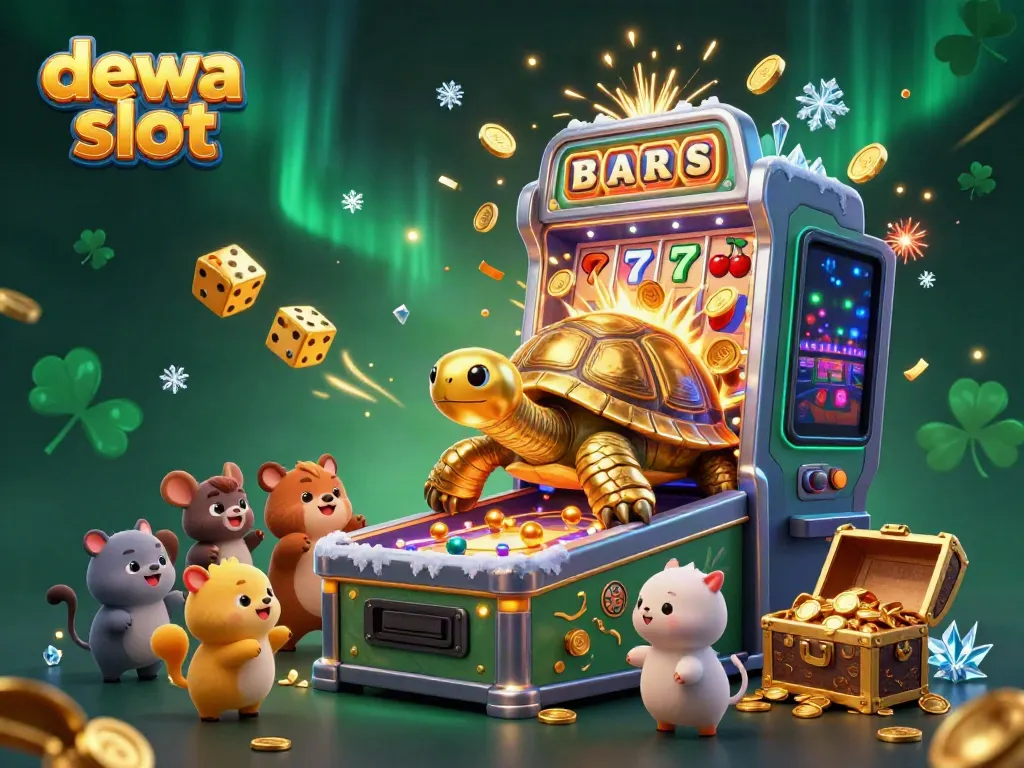 Permainan Dewa Slot yang menarik dengan karakter dan harta karun yang melimpah.