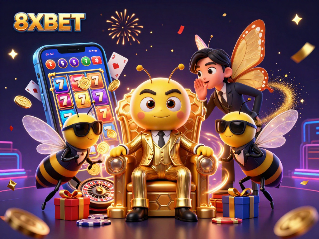 Experience vibrant gaming action at 8XBET with thrilling slot games and dazzling characters.