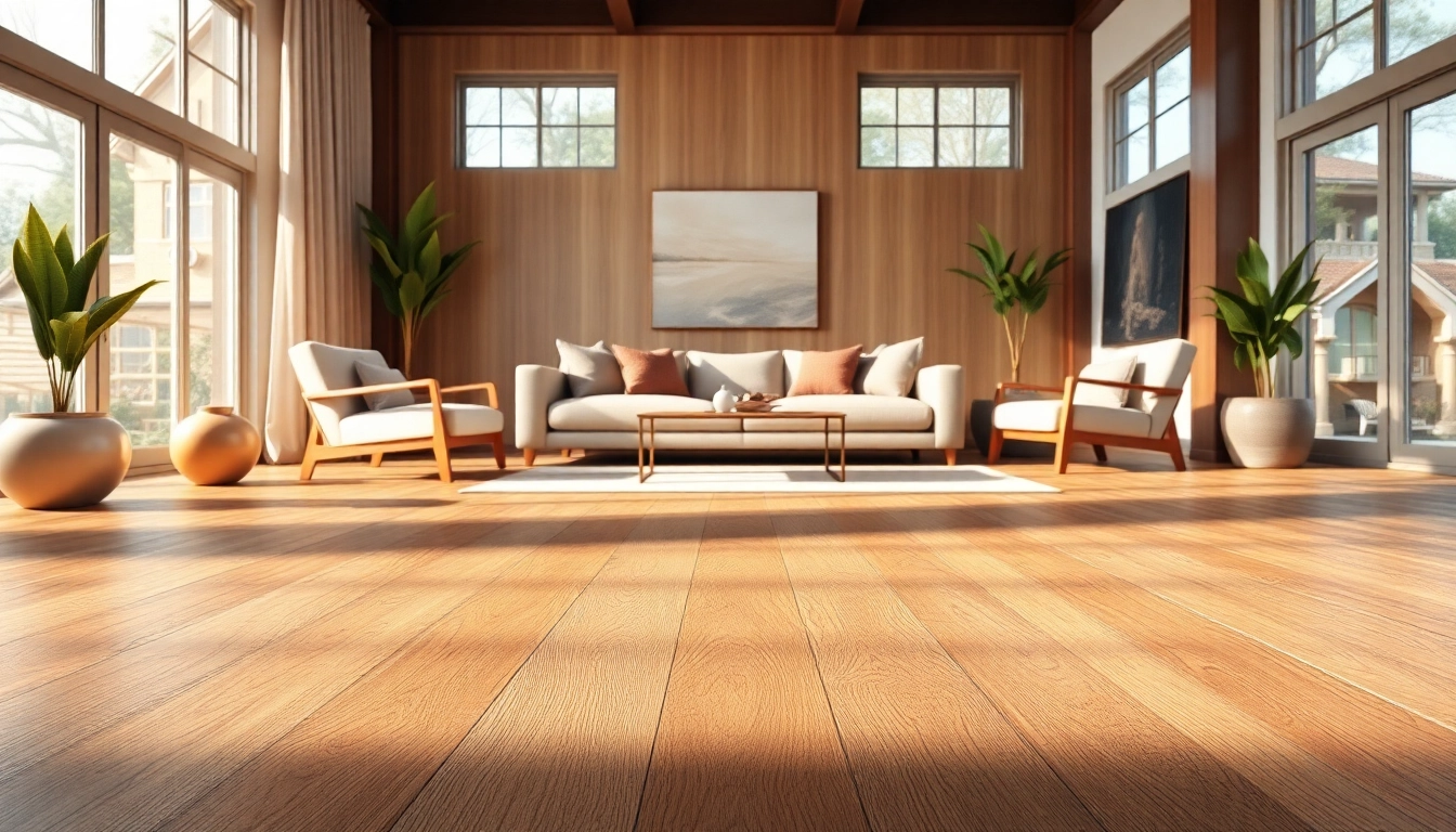 Lifelike representation of lvp floors enhancing a modern living room's style and warmth.
