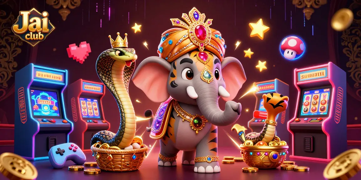 Experience the thrill of Jai club's vibrant 3D casino world with exciting gaming elements.