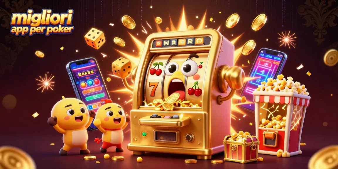 Gioca con le migliori app per poker mentre slot machine dorate festeggiano vincite spettacolari!