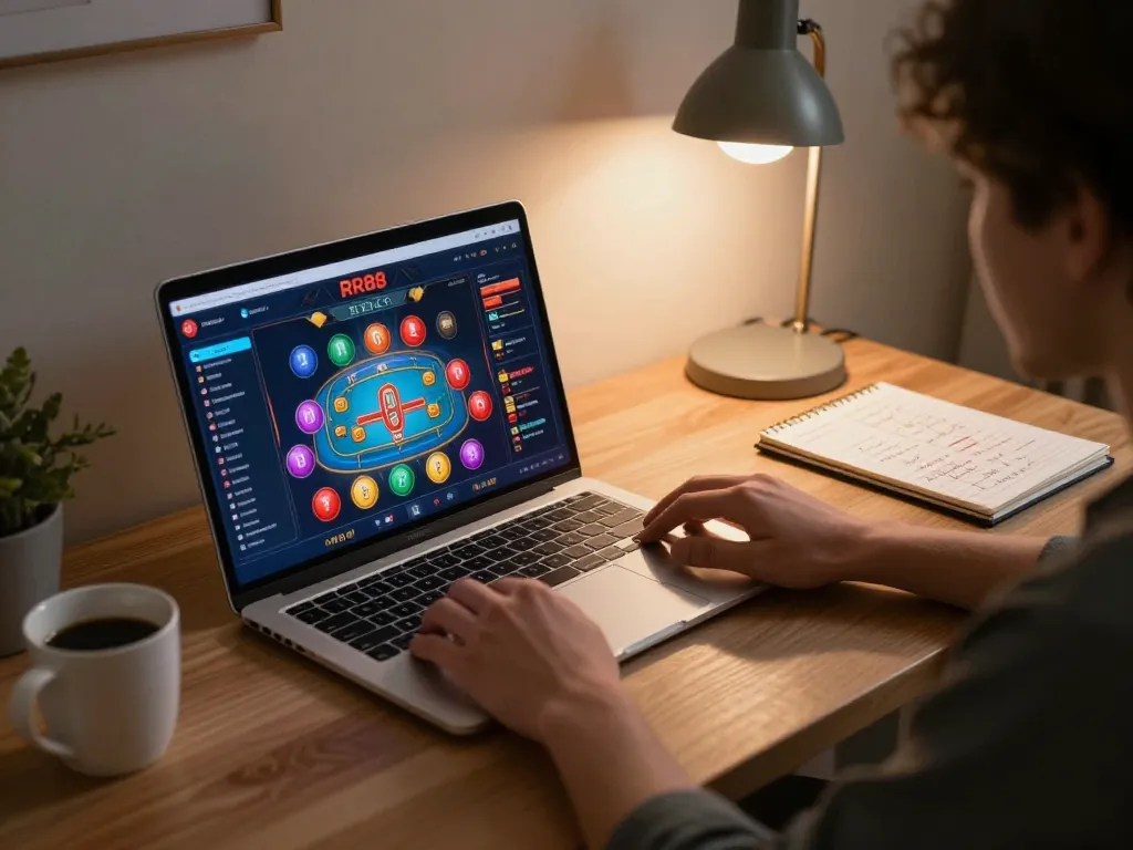 Engaging in gameplay on RR88 SELECT platform showcasing poker strategies