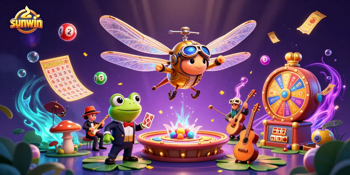 Experience wins at sunwin with a vibrant casino scene featuring dynamic lottery elements.