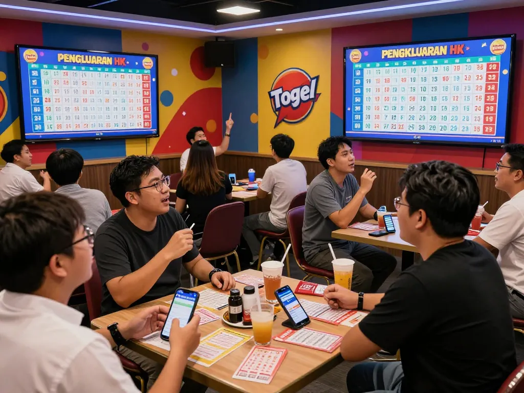 Live draw event showcasing Pengeluaran HK results with enthusiastic players in a vibrant lottery venue.