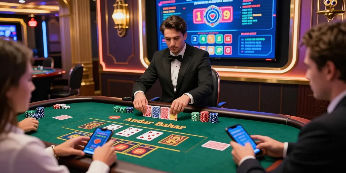 Experience the excitement of andar bahar in a colorful online casino setting with live dealers.