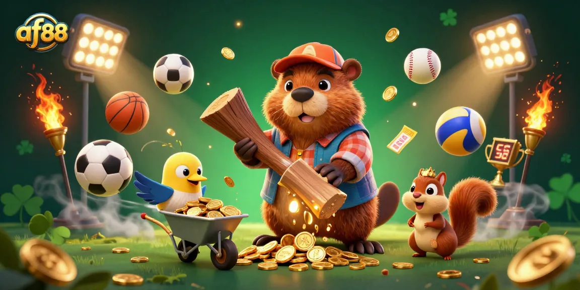 Experience winning strategies with af88 in a vibrant casino-themed illustration showcasing exciting gaming elements.