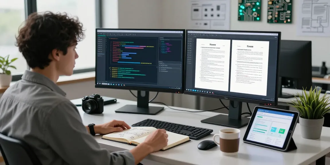 Detect PDF fraud through advanced technology in a modern workspace with data analysis.