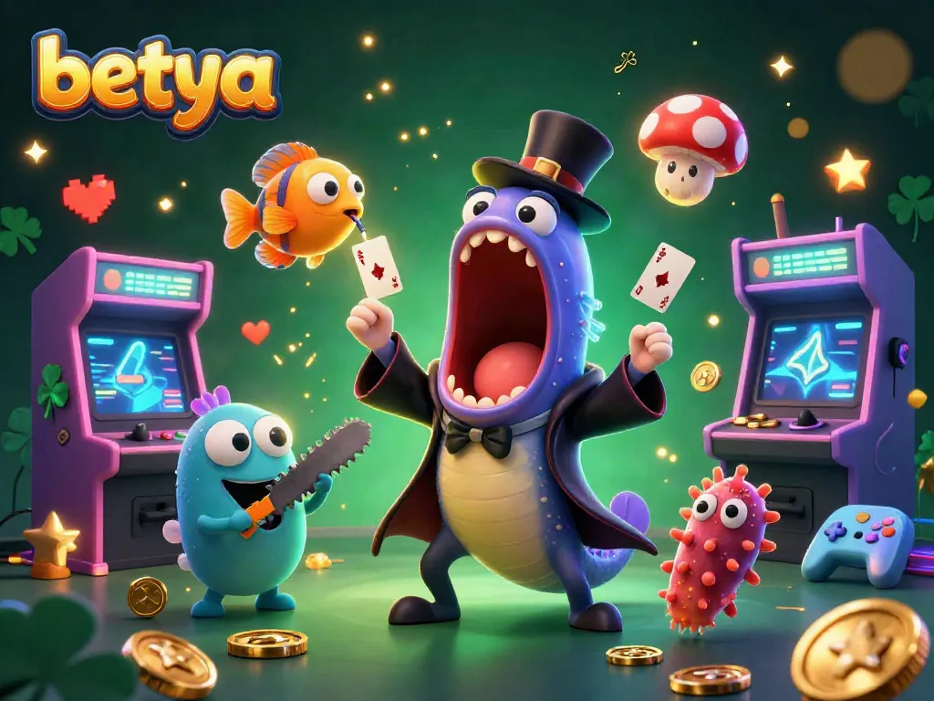 Experience the thrilling world of betting with Betya, as playful sea creatures perform magic tricks.