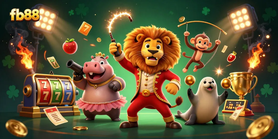 Experience the thrilling excitement of fb88's casino atmosphere with vibrant 3D illustrations.