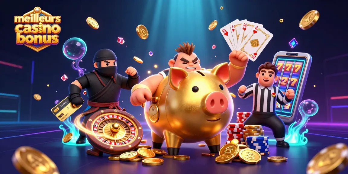 Profitez des meilleurs sites casino bonus avec des personnages de jeu colorés et des éléments fascinants.
