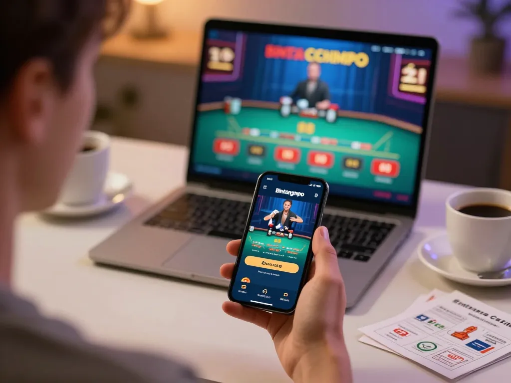 Pemain Bintangmpo terlibat dalam strategi permainan online yang bertanggung jawab di rumah.