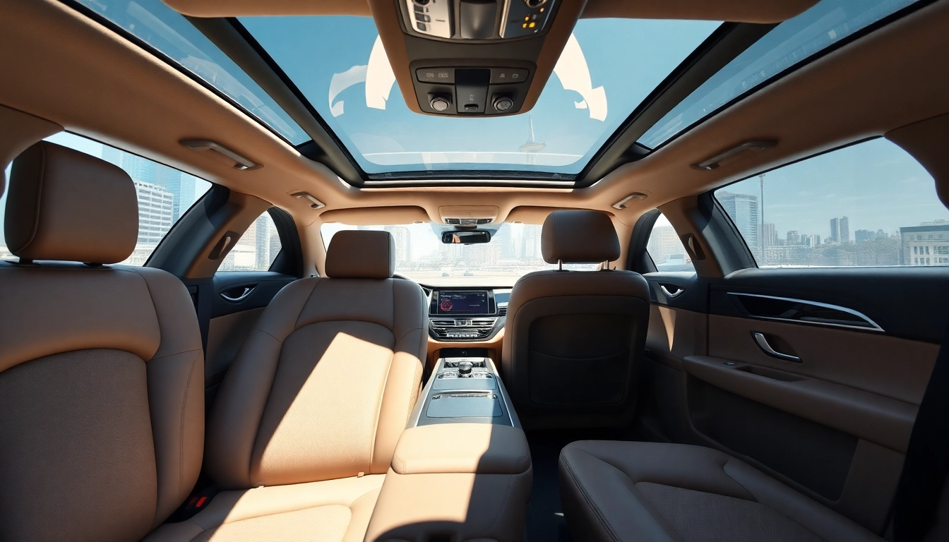 Experience premium seattle to vancouver car service with luxurious interiors and city view.