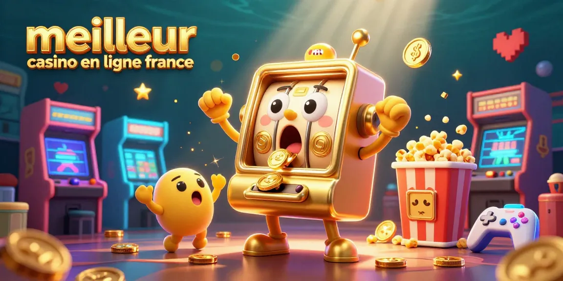 Illustration dynamique de machines à sous et éléments de jeu pour meilleur casino en ligne France.