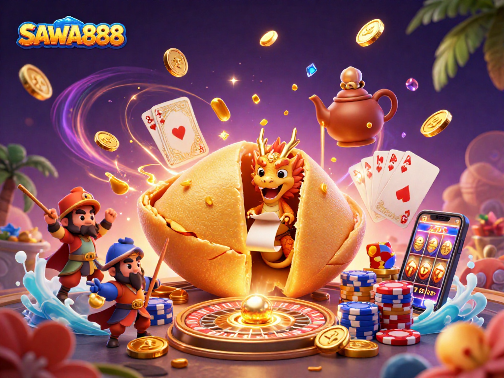Engage with SAWA888 at top online casino, featuring fortunate elements and dynamic gaming atmosphere