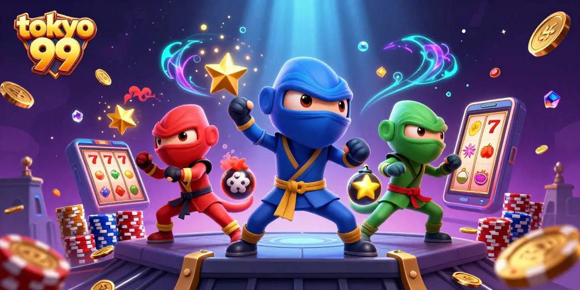 tokyo 99 mempersembahkan ilustrasi 3D slot mengasyikkan dengan ninja chameleon bergaya