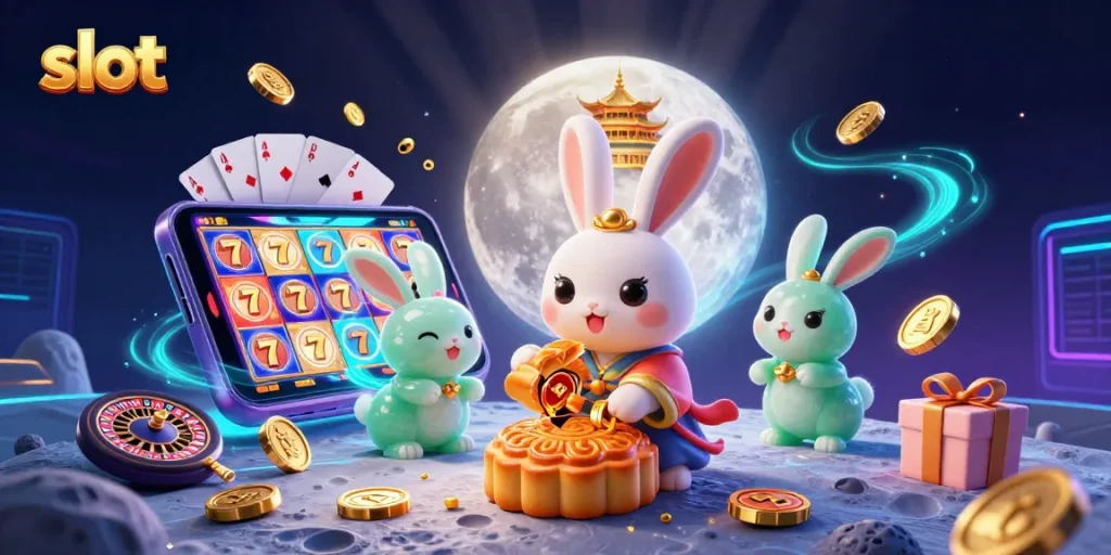 Mengungkap peluang slot di HOTPLAY88 dengan ilustrasi menggoda berbagai elemen kasino.